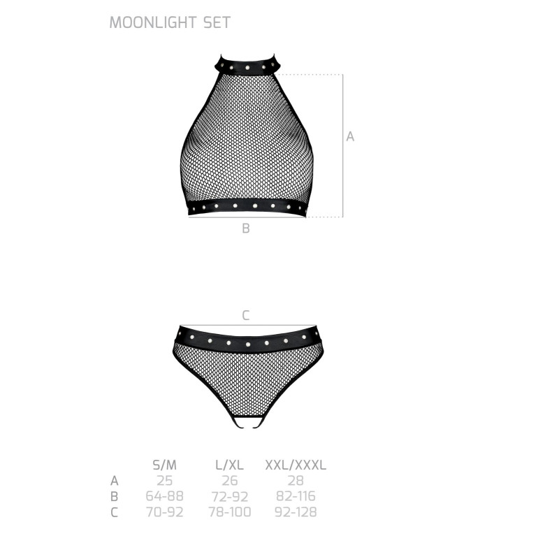 Боді MOONLIGHT SET Black XXL/3XL - Passion