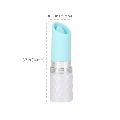 Кліторальний вібратор Pillow Talk Lusty Luxurious Flickering Massager, бірюзовий