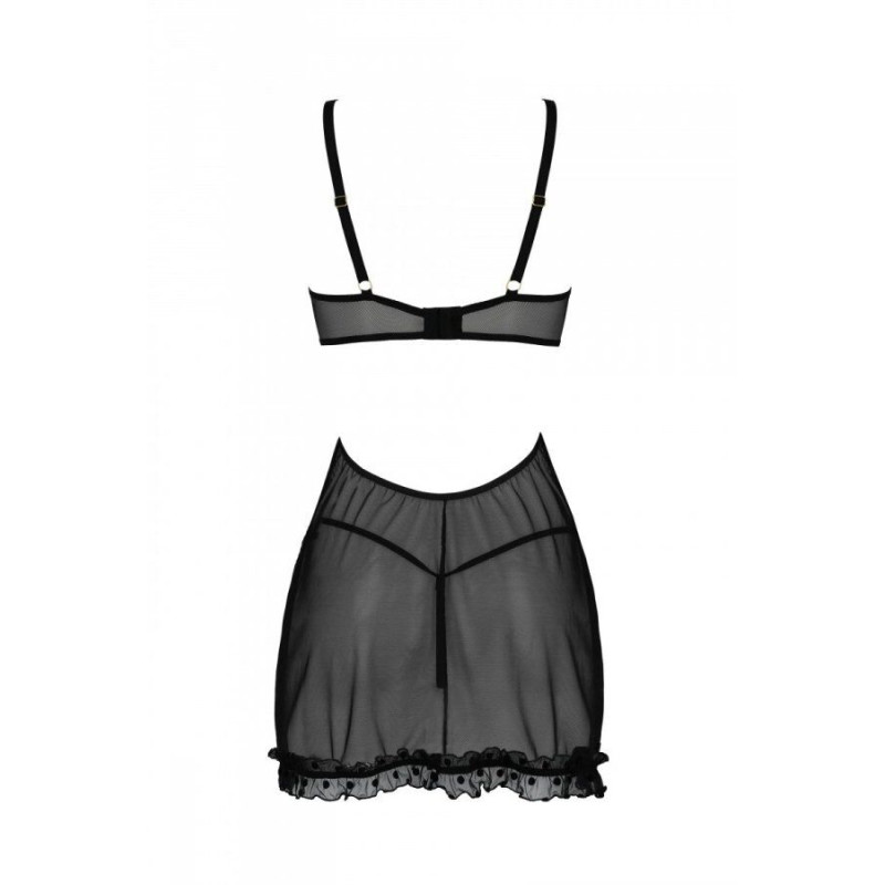 Пеньюар MARINA CHEMISE black XXL/XXXL - Passion