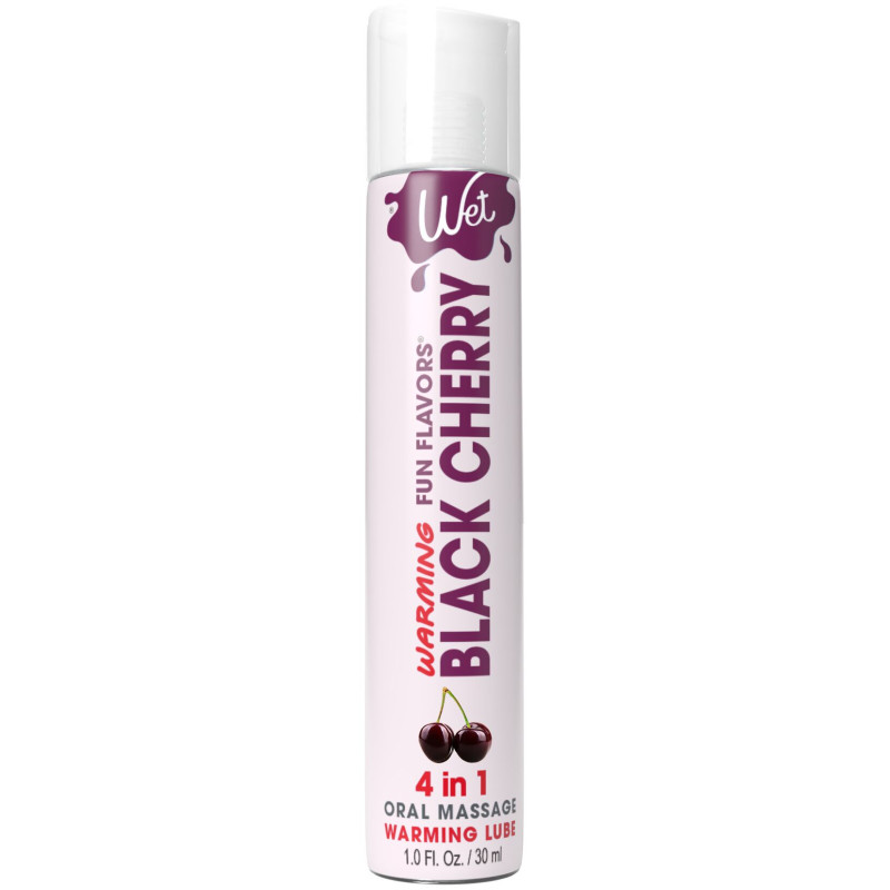 Зігріваючий лубрикант на водній основі Wet Warming Black Cherry 4 в 1 без цукру (30 мл)