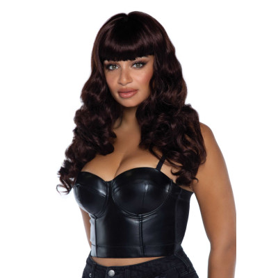 Хвиляста перука Leg Avenue Misfit Long Wavy Wig Brown 61 см
