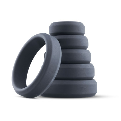 Набір ерекційних кілець Boners 6-Piece Cock Ring Set Набір ерекційних кілець Boners 6-Piece Cock Ring Set