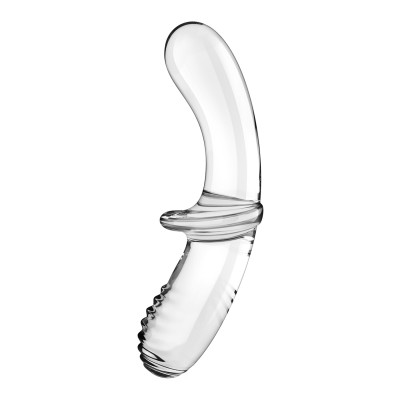 Скляний дилдо Satisfyer Double Crystal Transparent