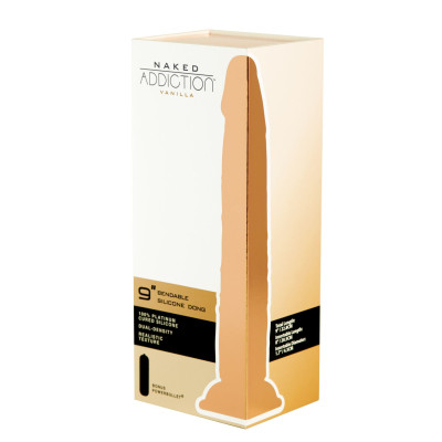 Фалоімітатор Addiction - Naked Silicone Dual Density Bendable Dildo - Vanilla