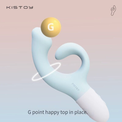 Вібратор-кролик з підігрівом KISSTOY Big G (м'ята упаковка)