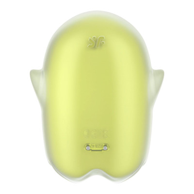 Вакуумний стимулятор із вібрацією Satisfyer Glowing Ghost Yellow