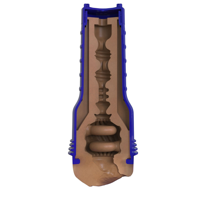 Мастурбатор-вагіна Fleshlight Boost Bang Medium Dark Flesh, що плавають кільця Turbo Tech