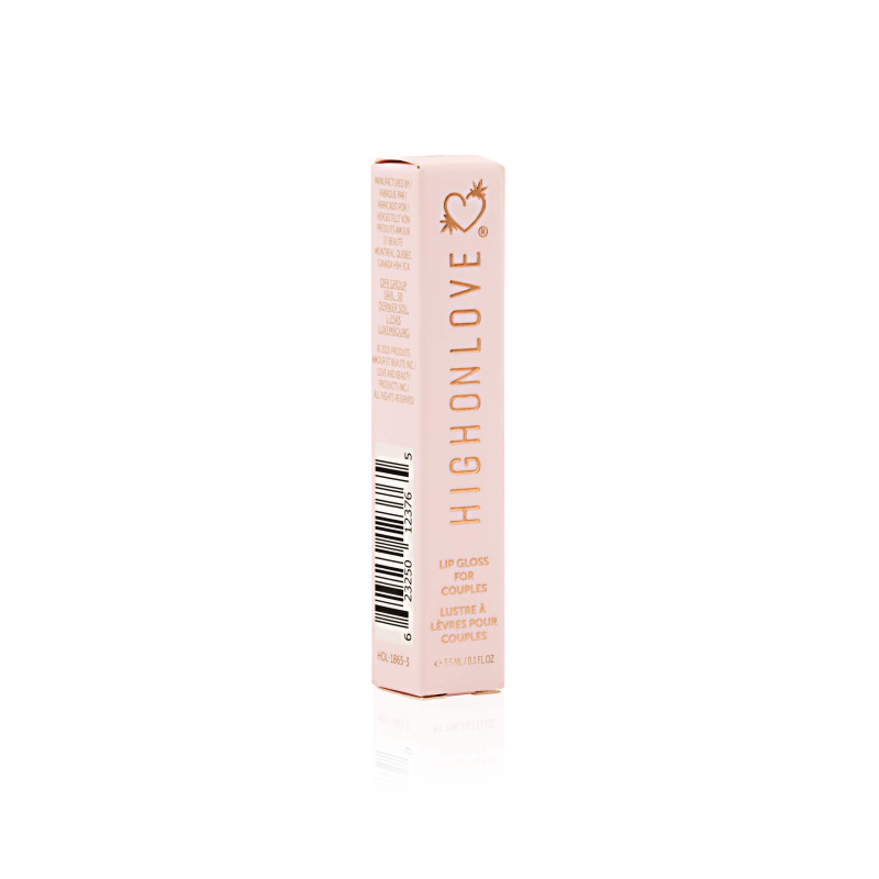 Стимулюючий блиск для губ HighOnLove Lip Gloss 3.5 мл, для об'єму та орального сексу з олією насіння канабісу