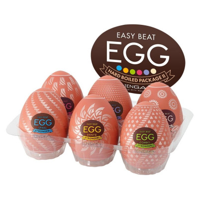 Набір мастурбаторів-яєць Tenga Egg Hard Boilded II (6 яєць)