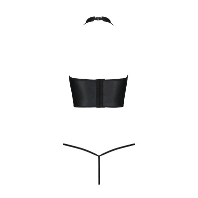 Комплект білизни GENEVIA SET WITH OPEN BRA Black XXL/3XL - Passion