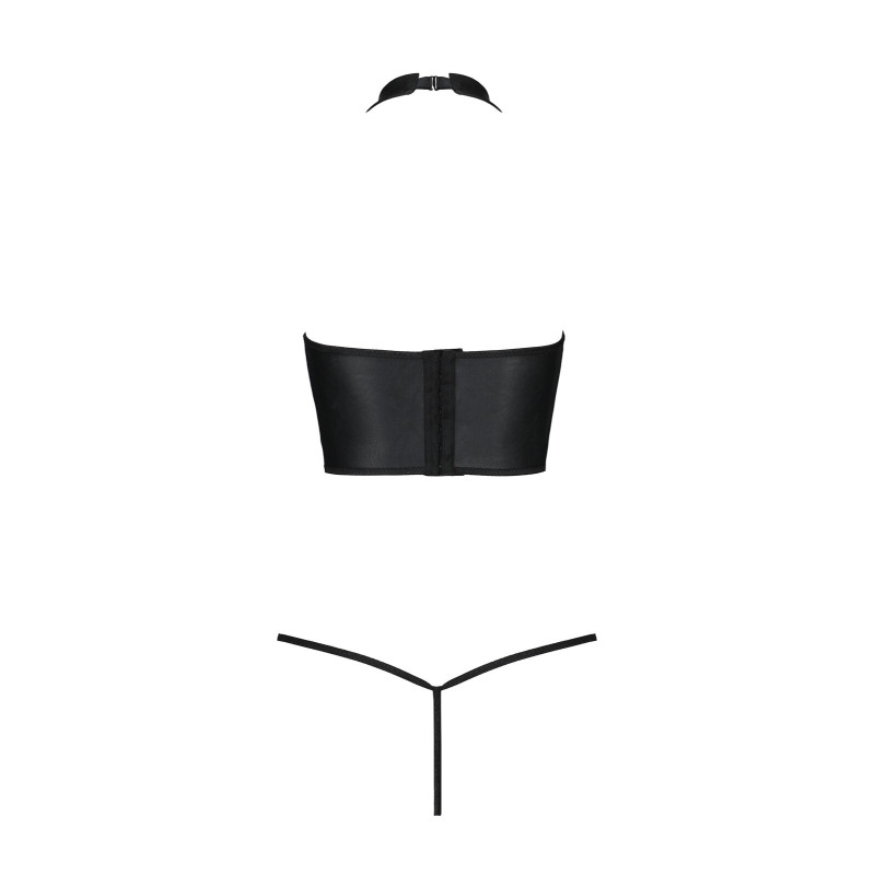 Комплект білизни GENEVIA SET WITH OPEN BRA Black XXL/3XL - Passion