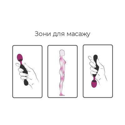 Вібромасажер Adrien Lastic Symphony, дуже гнучка головка, потужний, зручна ручка