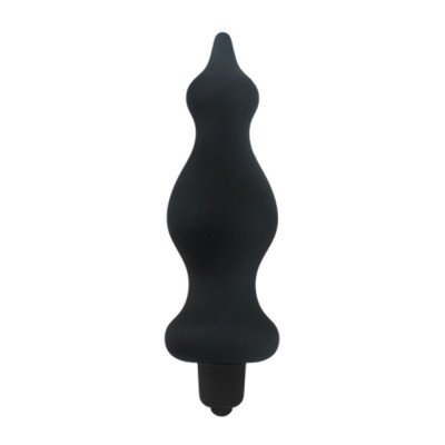 Анальна пробка з вібрацією Adrien Lastic Bullet Amuse Black, макс. діаметр 3,9см