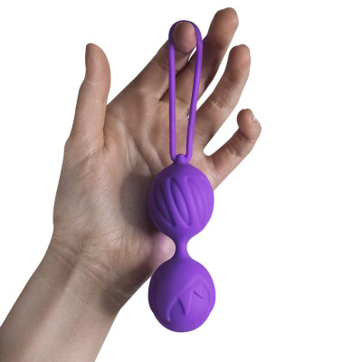 Вагінальні кульки Adrien Lastic Geisha Lastic Balls BIG Violet (L), діаметр 4 см, вага 90гр