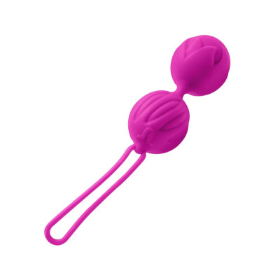Вагінальні кульки Adrien Lastic Geisha Lastic Balls BIG Magenta (L), діаметр 4 см, вага 90гр
