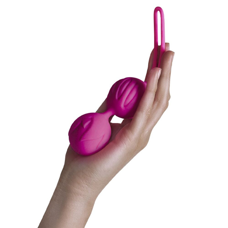 Вагінальні кульки Adrien Lastic Geisha Lastic Balls BIG Magenta (L), діаметр 4 см, вага 90гр
