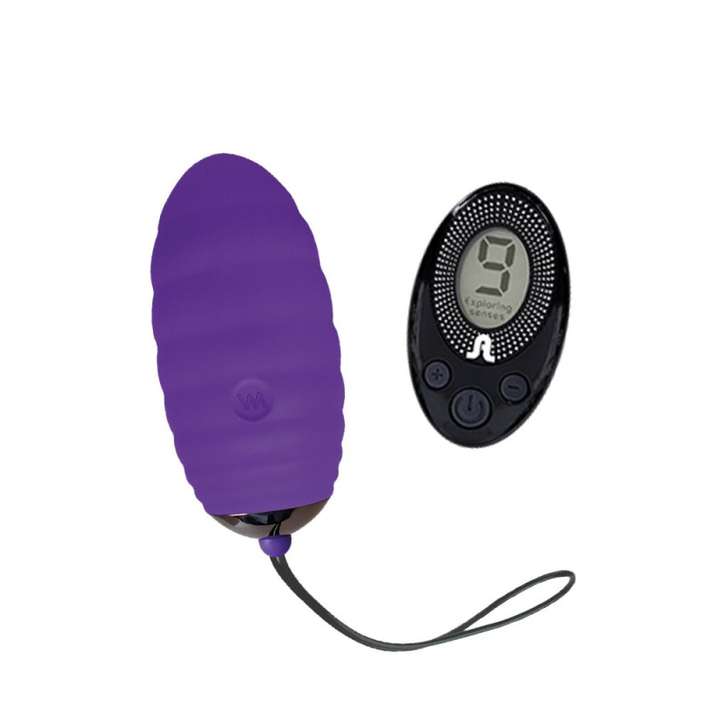 Віброяйце Adrien Lastic Ocean Breeze Purple з пультом дистанційного керування, 10 режимів роботи