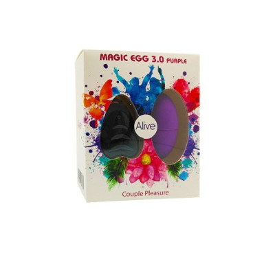 Віброяйце Alive Magic Egg 3.0 Purple з пультом дистанційного керування, на батарейках