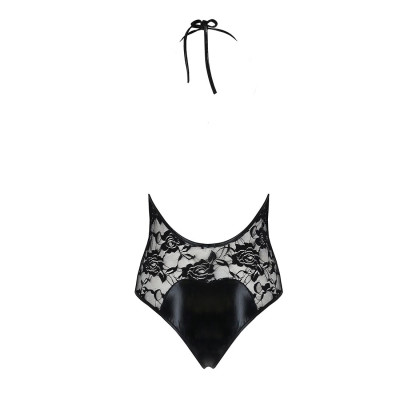 Еротичне боді з дуже глибоким декольте DARYL BODY black XXL/XXXL - Passion