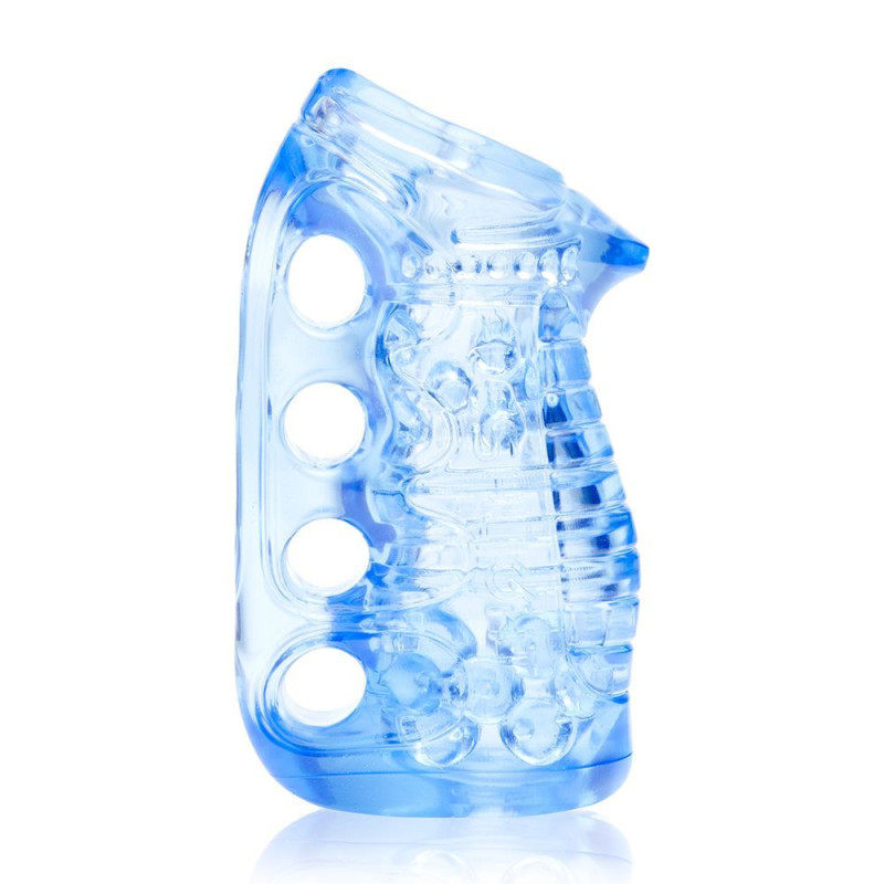 Мастурбатор Fleshlight Fleshskins Grip Blue Ice, надійна фіксація на руці, відмінно для пар і мине