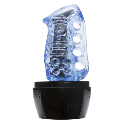 Мастурбатор Fleshlight Fleshskins Grip Blue Ice, надійна фіксація на руці, відмінно для пар і мине