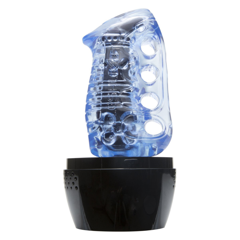 Мастурбатор Fleshlight Fleshskins Grip Blue Ice, надійна фіксація на руці, відмінно для пар і мине