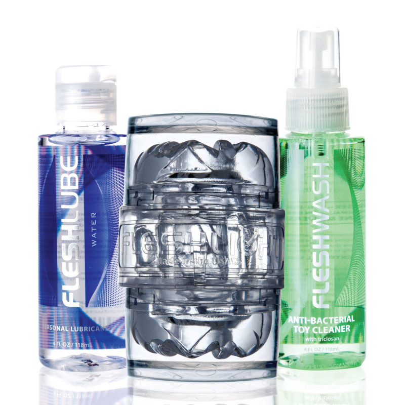 Мастурбатор Fleshlight Quickshot Vantage Value Pack: змазки і засіб для чищення