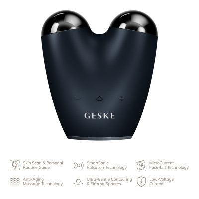 Мікрострумовий підтягувач обличчя GESKE MicroCurrent Face-Lifter black