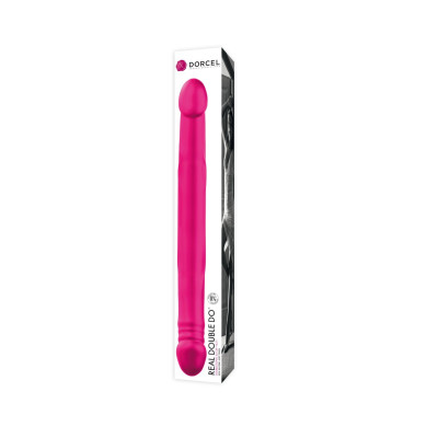 Фалоімітатор двосторонній Dorcel Real Double Do Magenta, діаметр 4 см, довжина 42см