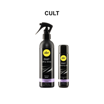 Спрей для догляду за одягом з гуми і латексу pjur Cult Ultra Shine 250 мл, надає блиск