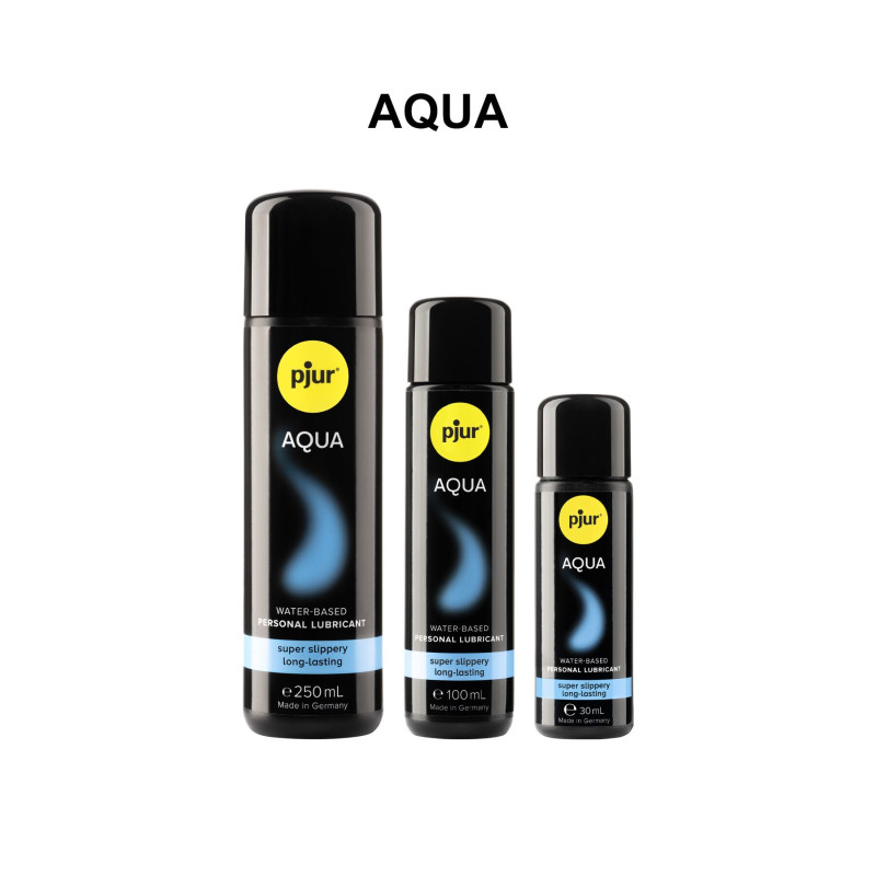 Лубрикант на водній основі Pjur Aqua 100 мл, ефект бархатистою шкіри без прилипання