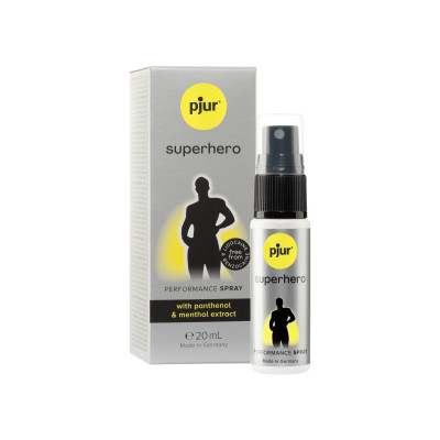 Пролонгуючий спрей Pjur Superhero Spray 20 мл, вбирається в шкіру, натуральні компоненти