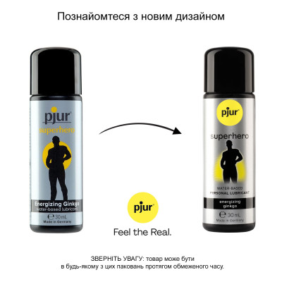 Стимулюючий лубрикант на водній основі pjur Superhero Glide 30 мл
