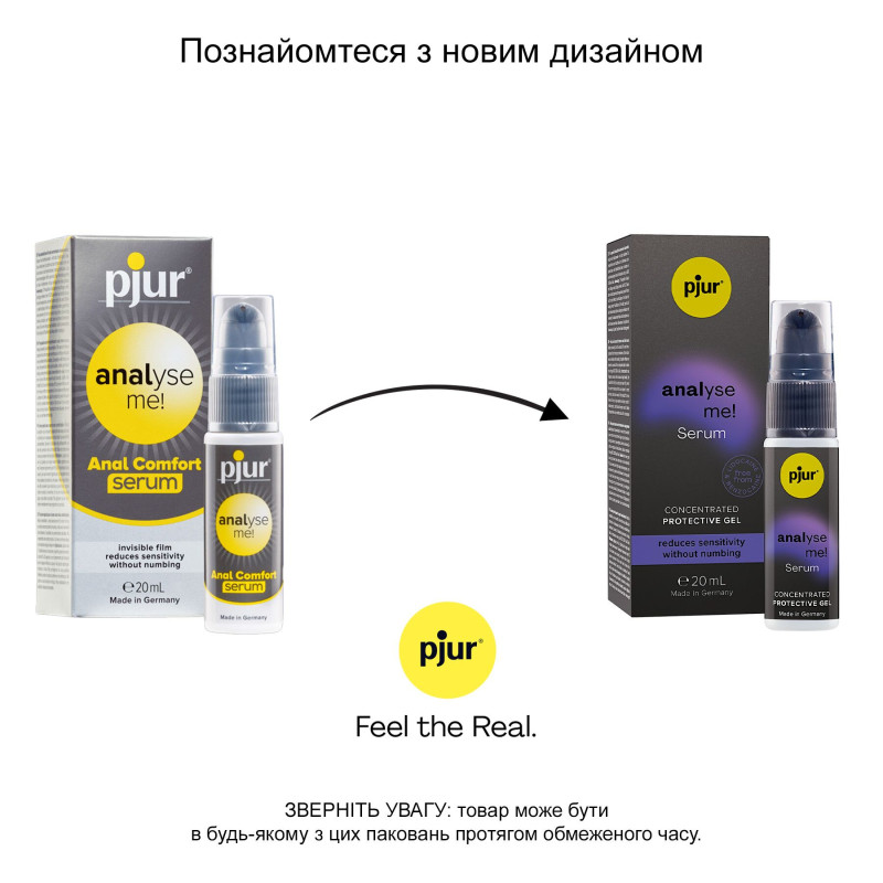 Розслабляючий анальний гель Pjur Analyse Me! Serum 20мл, створює плівку, концентрований