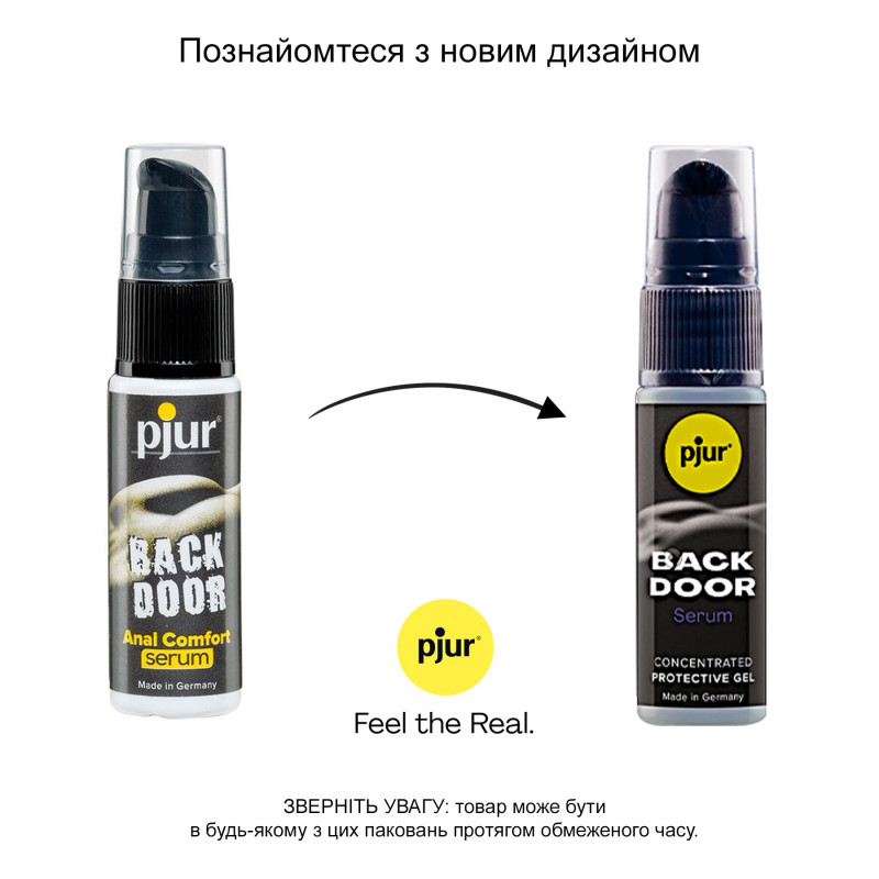 Розслабляючий анальний гель Pjur Backdoor Serum 20 мл, створює плівку, висококонцентрований