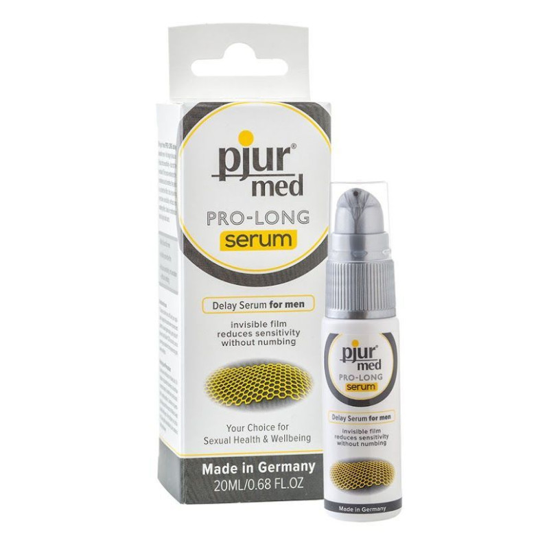 Пролонгуючий гель Pjur MED Prolong Serum 20мл, створює невидиму плівку знижує чутливість