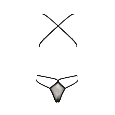 Еротичне боді монокіні з декольте ERZA BODY Black XXL/3XL - Passion