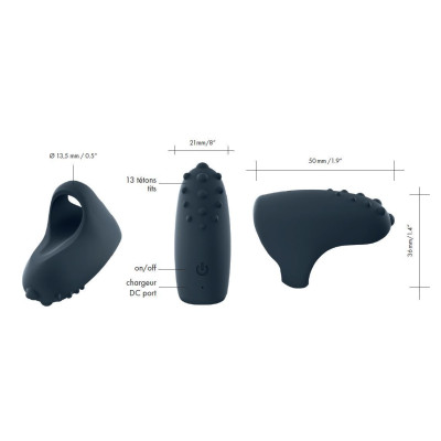 Вібратор на палець Dorcel MAGIC FINGER перезаряджається, 3 режими роботи