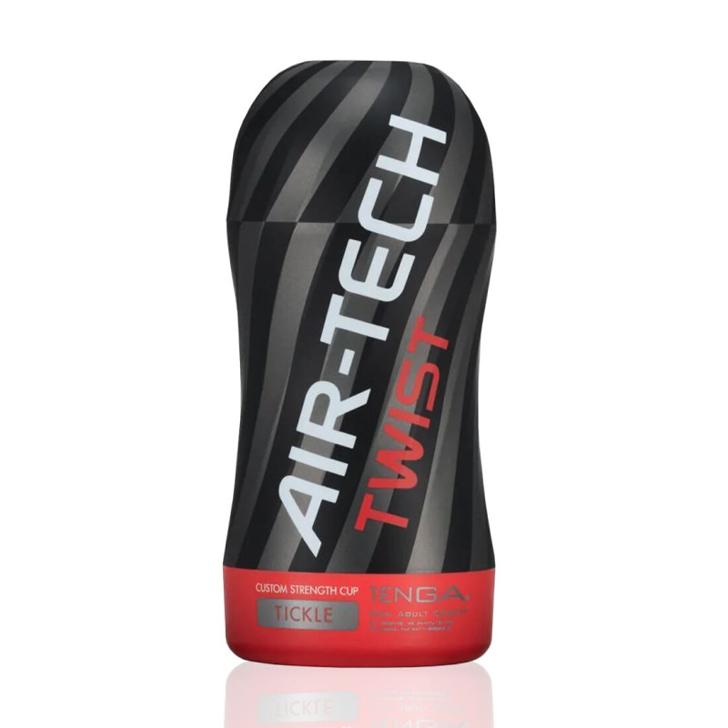 Мастурбатор Tenga Air-Tech TWIST Tickle Red із змінною Тугість обхвату, ефект глибокого мінета