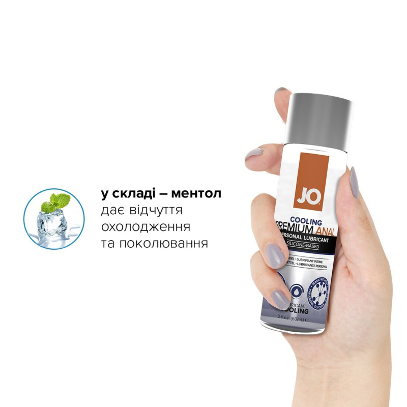 Змазка на силіконовій основі System JO ANAL PREMIUM — COOLING (60 мл) (термін 03.2025)