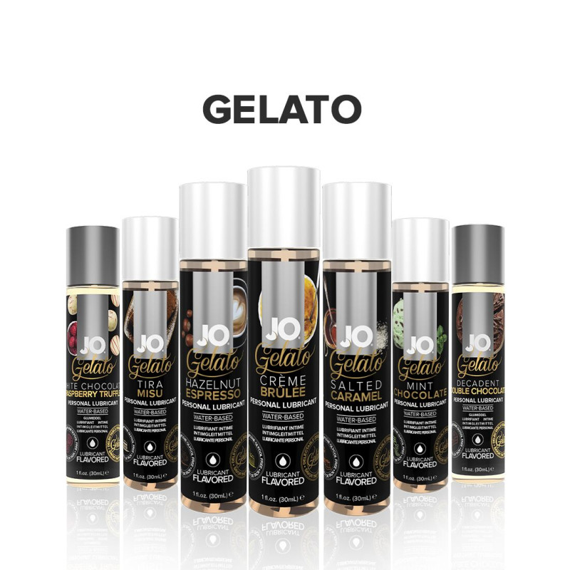 Їстівний лубрикант на водній основі JO GELATO - Creme Brulee (Крем-Брюле) 30мл, без цукру, парабенів та пропіленгліколю