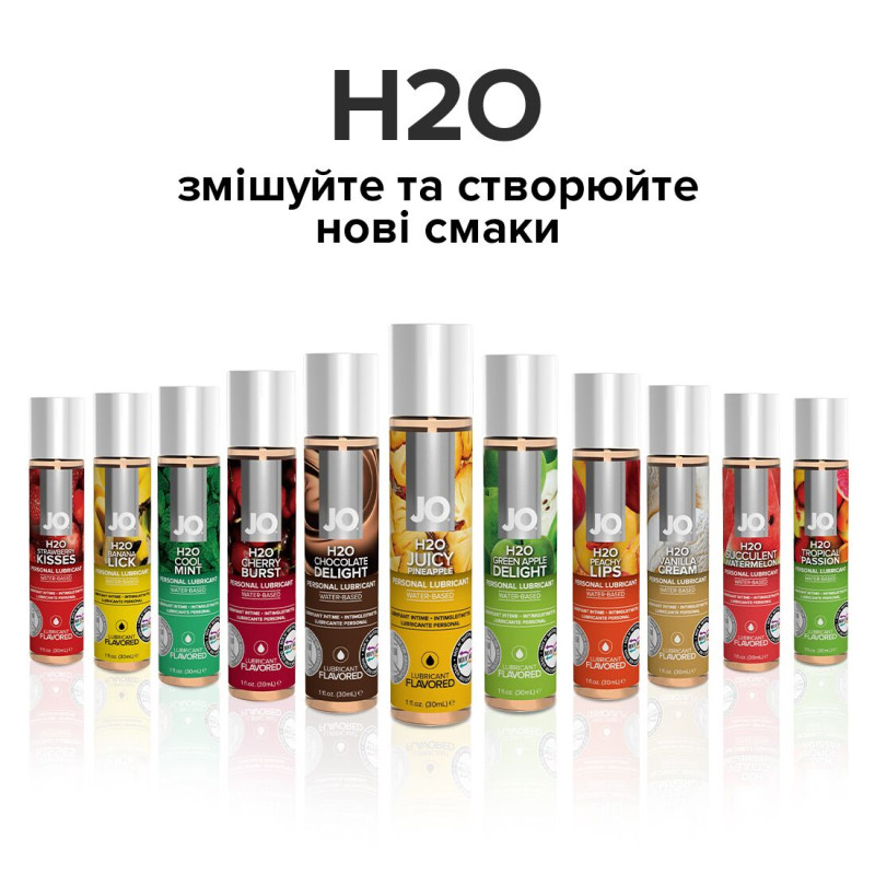 Їстівний лубрикант на водній основі JO H2O - Juicy Pineapple (Соковитий Ананас) 30 мл, без цукру