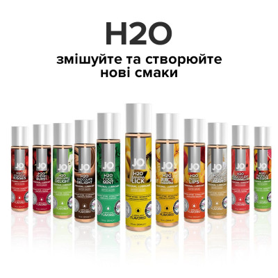 Їстівний лубрикант на водній основі JO H2O - Banana Lick (Банан) 30 мл, без цукру