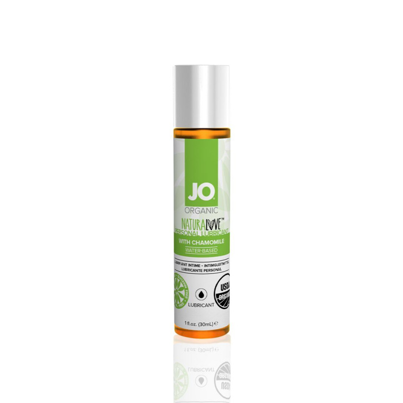 Лубрикант на водній основі JO NATURALOVE - ORGANIC (30 мл) з екстрактом листя агави і ромашки