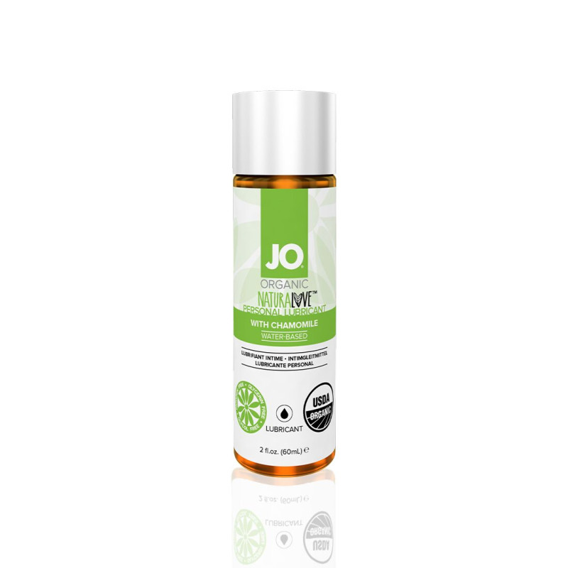 Лубрикант на водній основі JO NATURALOVE - ORGANIC (60 мл) з екстрактом листя агави і ромашки