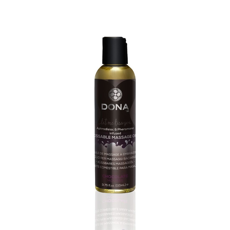 Масажне масло DONA Kissable Massage Oil Шоколад Mousse (Шоколад) (110 мл) можна для оральних ласк