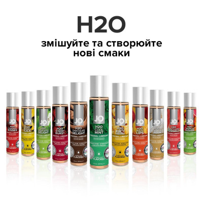 Їстівний лубрикант на водній основі JO H2O - Cool Mint (Свіжа М'ята) 30 мл, без цукру