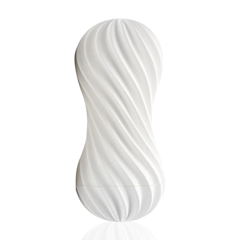 Мастурбатор Tenga FLEX Silky White із змінною інтенсивністю, можна скручувати
