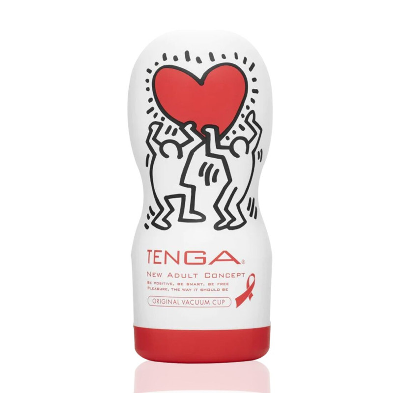 Мастурбатор Tenga Keith Haring Deep Throat Cup (глибоке горло) з вакуумної стимуляцією