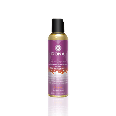 Масажне масло DONA Massage Oil SASSY - TROPICAL TEASE (110 мл) з феромонами і афродизіаками